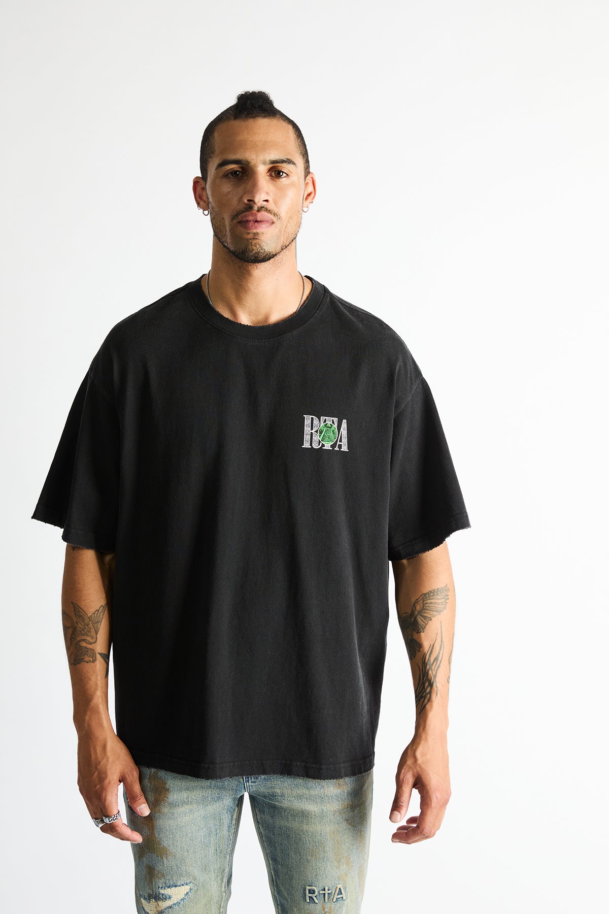 COLIN OVERSIZED TEE | VINTAGE BLACK SPADE