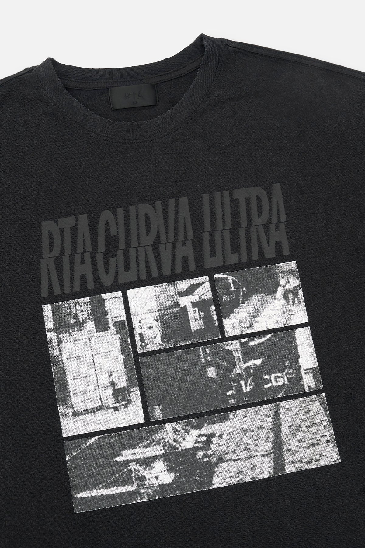 COLIN OVERSIZED TEE | VINTAGE BLACK PHOTO MONTAGE