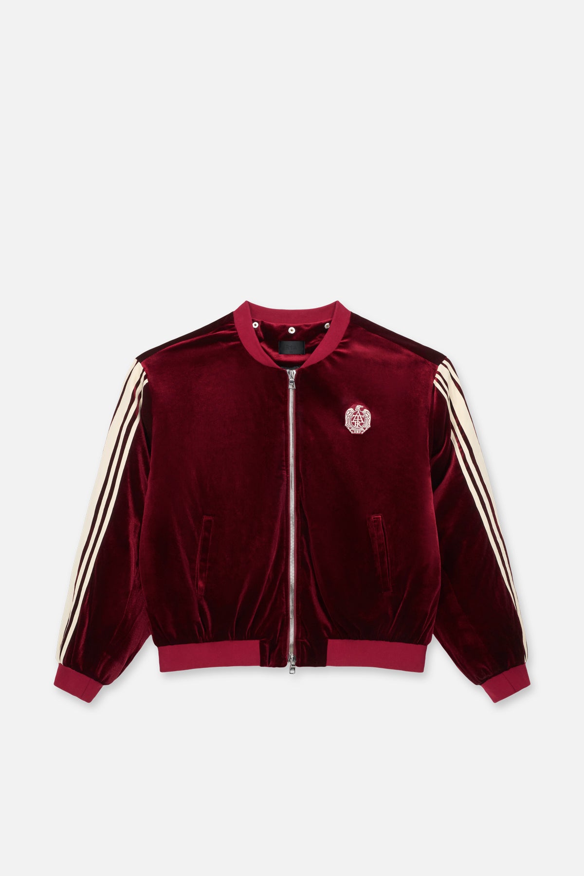 REI BOMBER HOODIE | BURGUNDY CREST