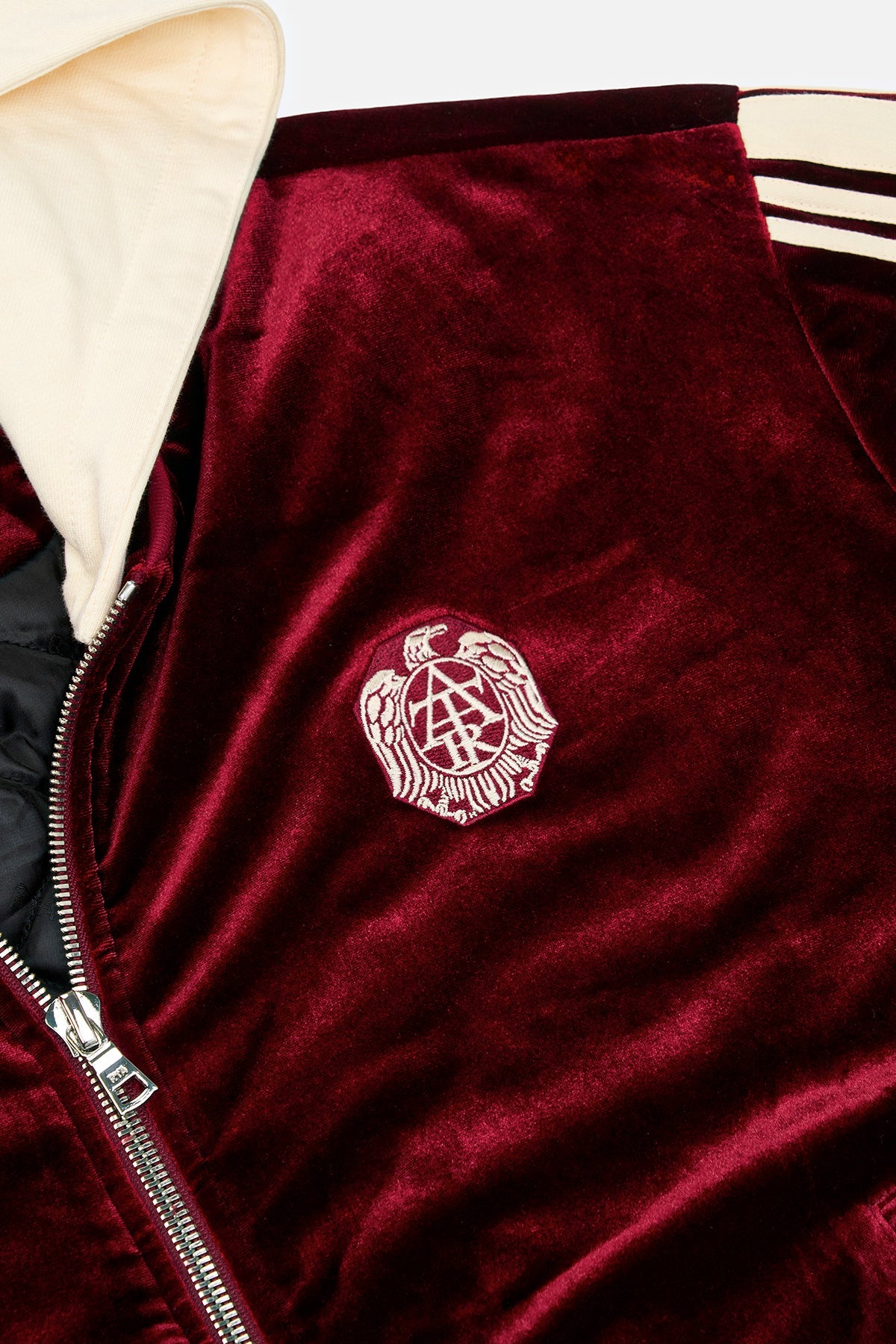 REI BOMBER HOODIE | BURGUNDY CREST