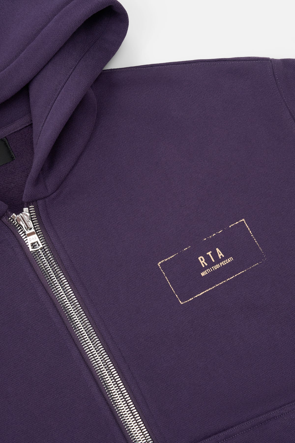 KAEN CROPPED ZIP UP HOODIE | GRAPE CURVA ULTRA
