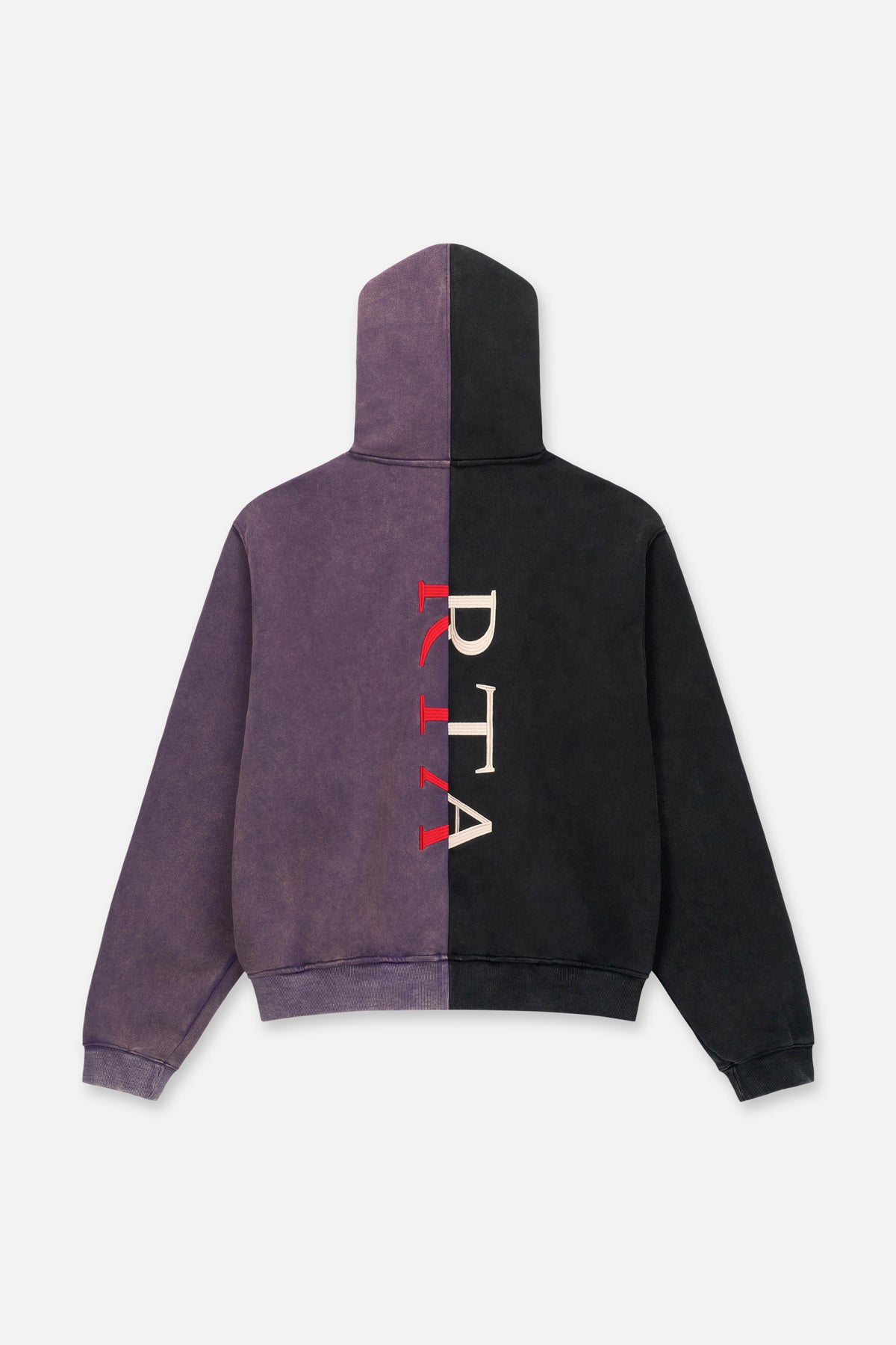 RIKO HALF ZIP UP | BLACK DEEP PURPLE COMBO