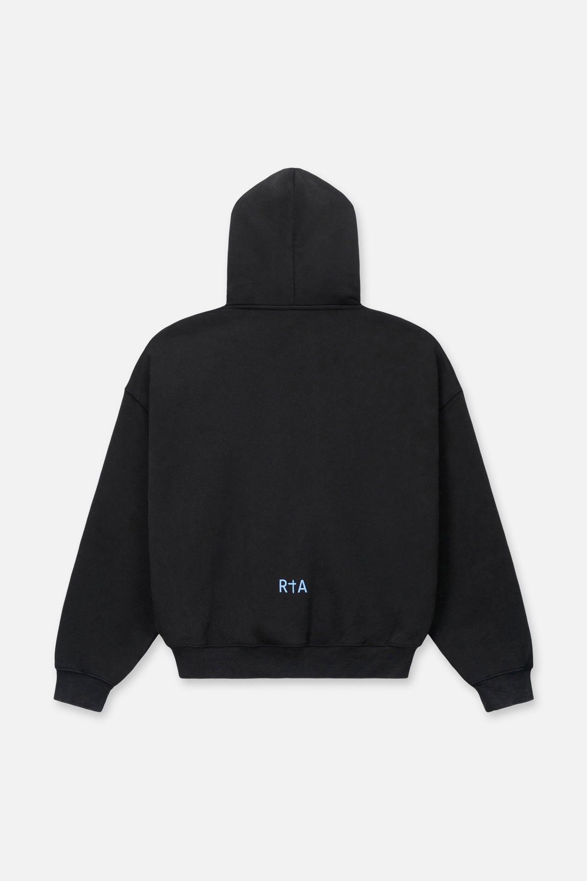 SAIREN CROPPED BOXY HOODIE | BLACK CURVA ULTRA