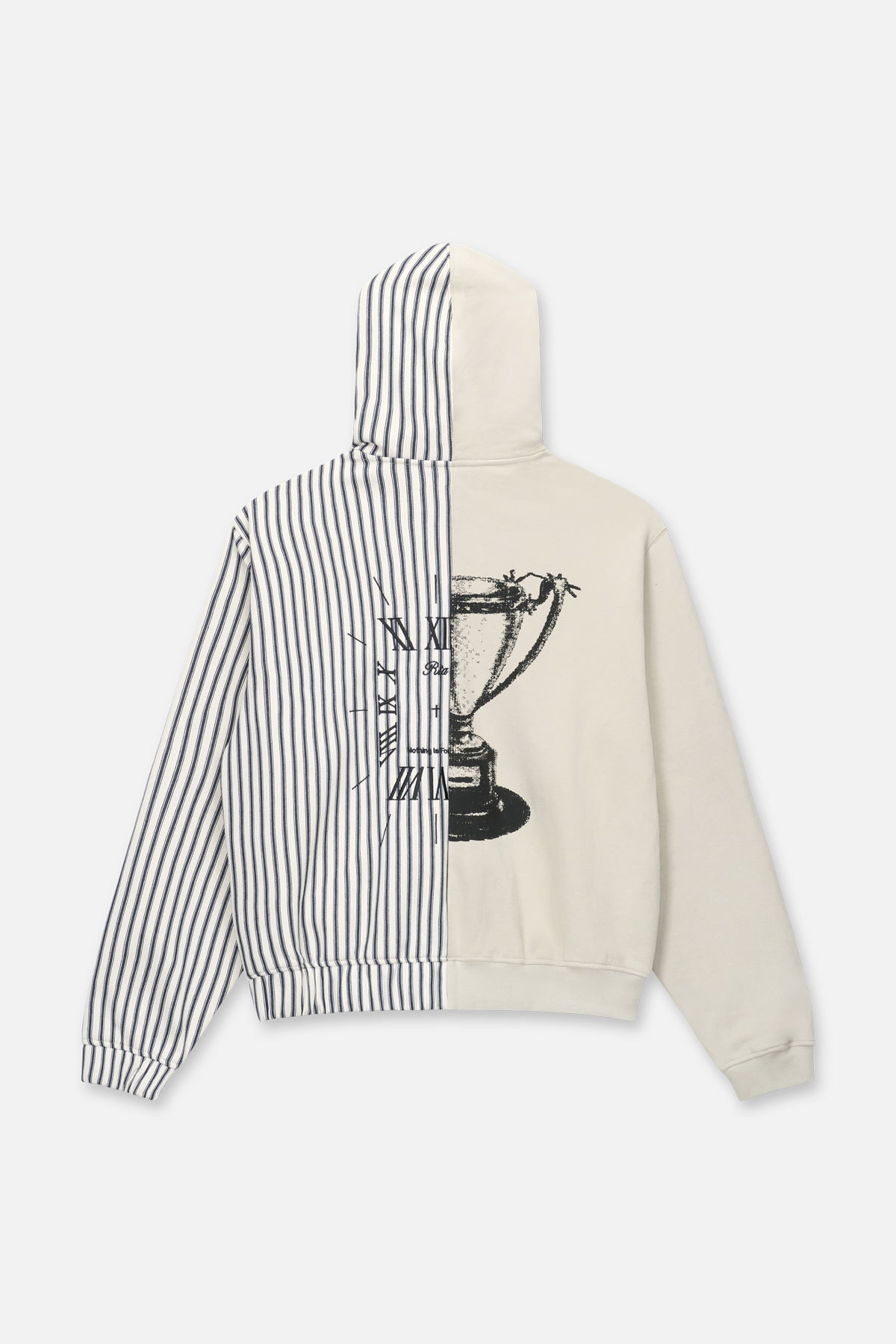 RIKO HALF ZIP UP | GREY STRIPE COMBO