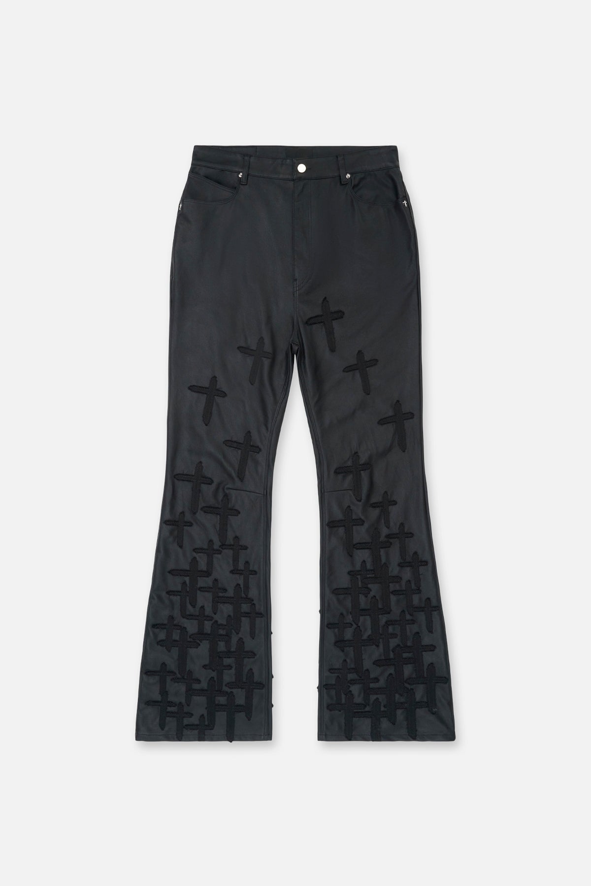 MAEL SLIM FLARE JEAN | BLACK DESCENDING CROSS