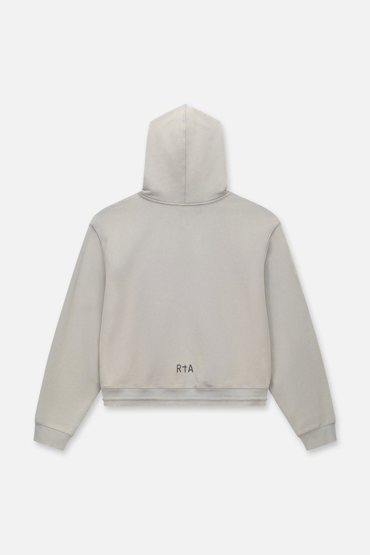 KAM CROPPED OVERSIZED HOODIE | DUSTED GREY MONEY STAMP