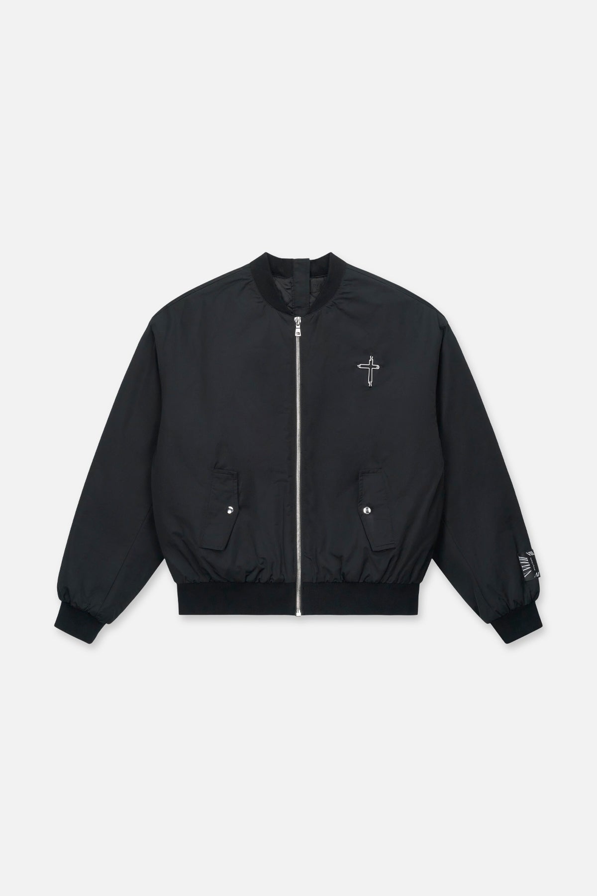 ROWAN HALF BOMBER | BLACK