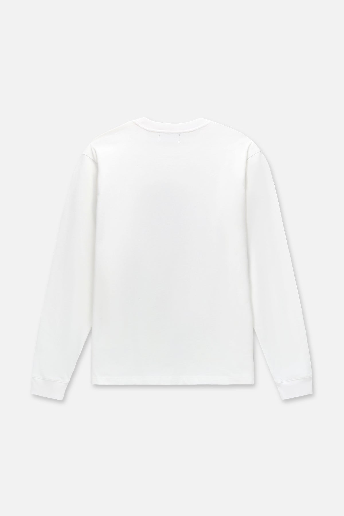 LAWRENCE LONG SLEEVE TEE | WHITE GLITCH LOGO