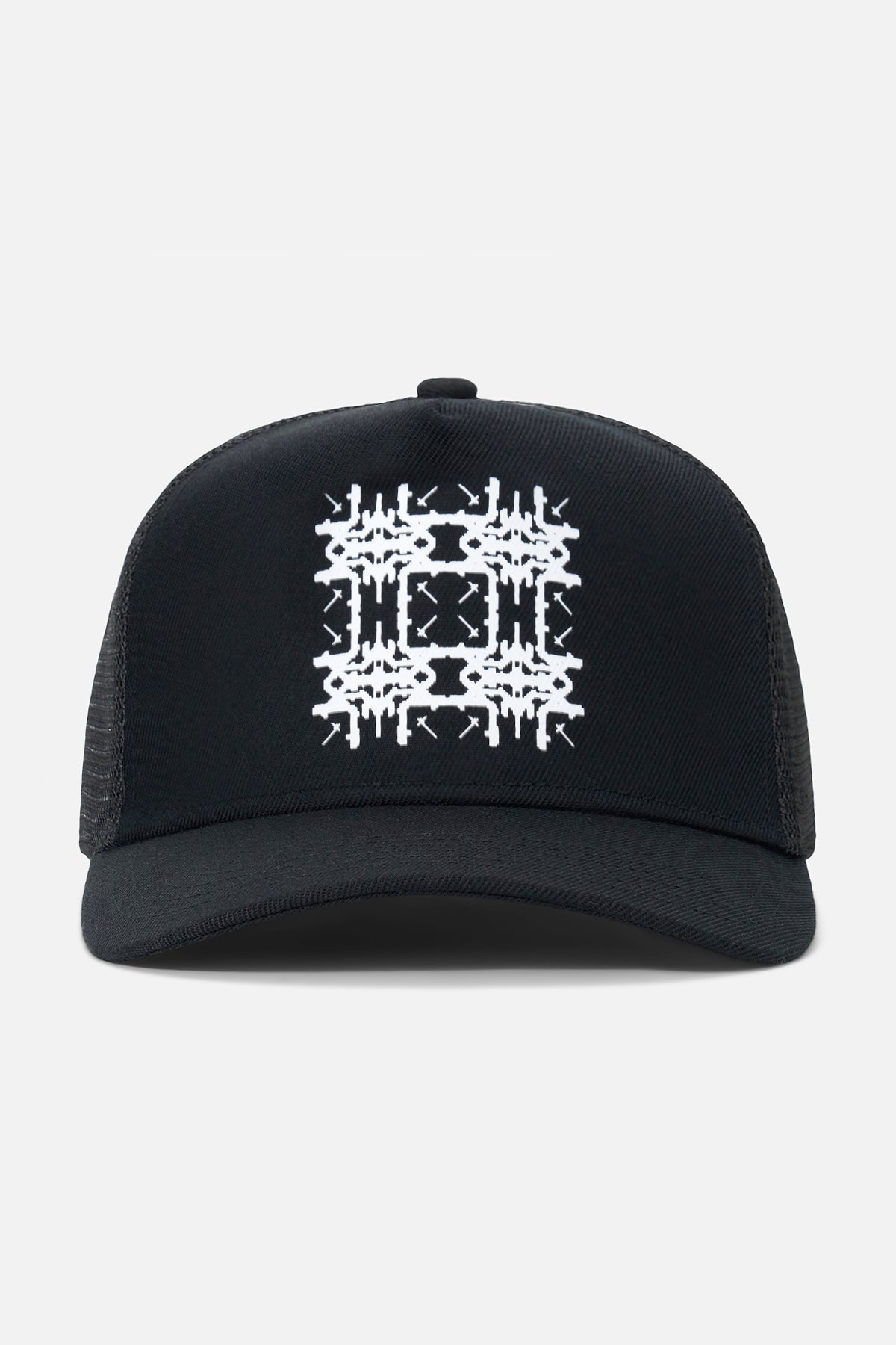GIDEON TRUCKER HAT | BLACK PIXEL SQUARE