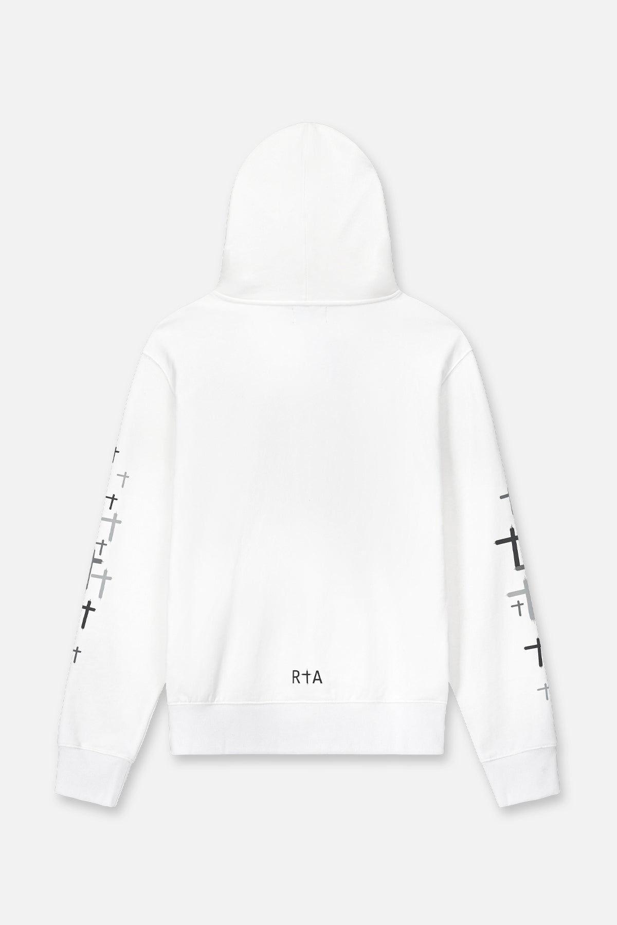 DION HOODIE | WHITE CROSSES