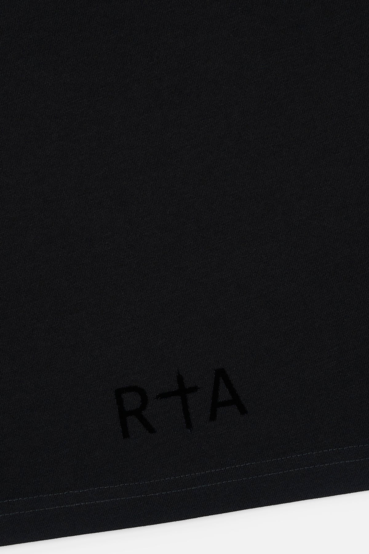 LIAM SHORT SLEEVE TEE | BLACK FLOCKED RTA