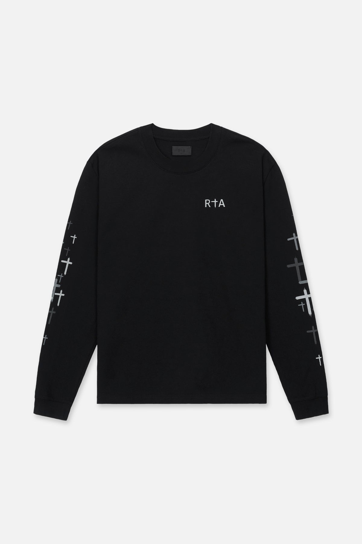 LAWRENCE LONG SLEEVE TEE | BLACK CROSSES
