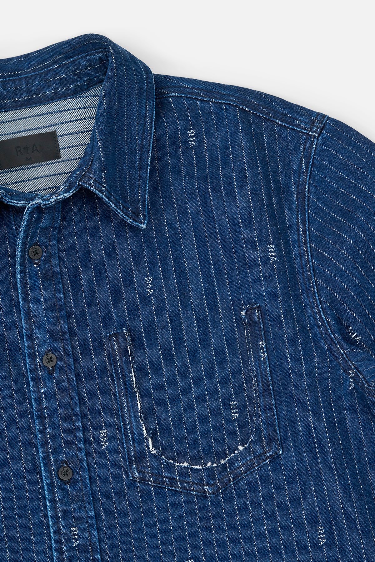 CLEO SHIRT | BLUE PINSTRIPE RTA