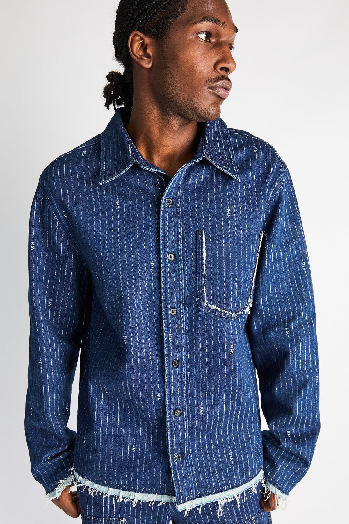 CLEO SHIRT | BLUE PINSTRIPE RTA