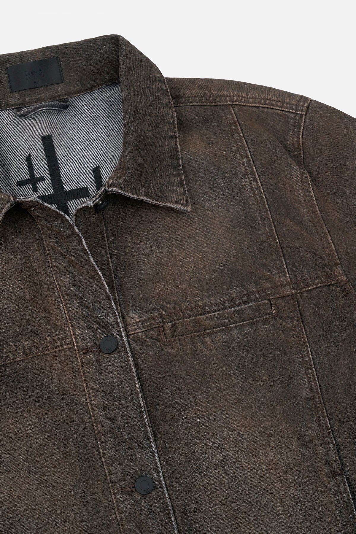 VALENTIANO DENIM JACKET | MOCHA DRIFT