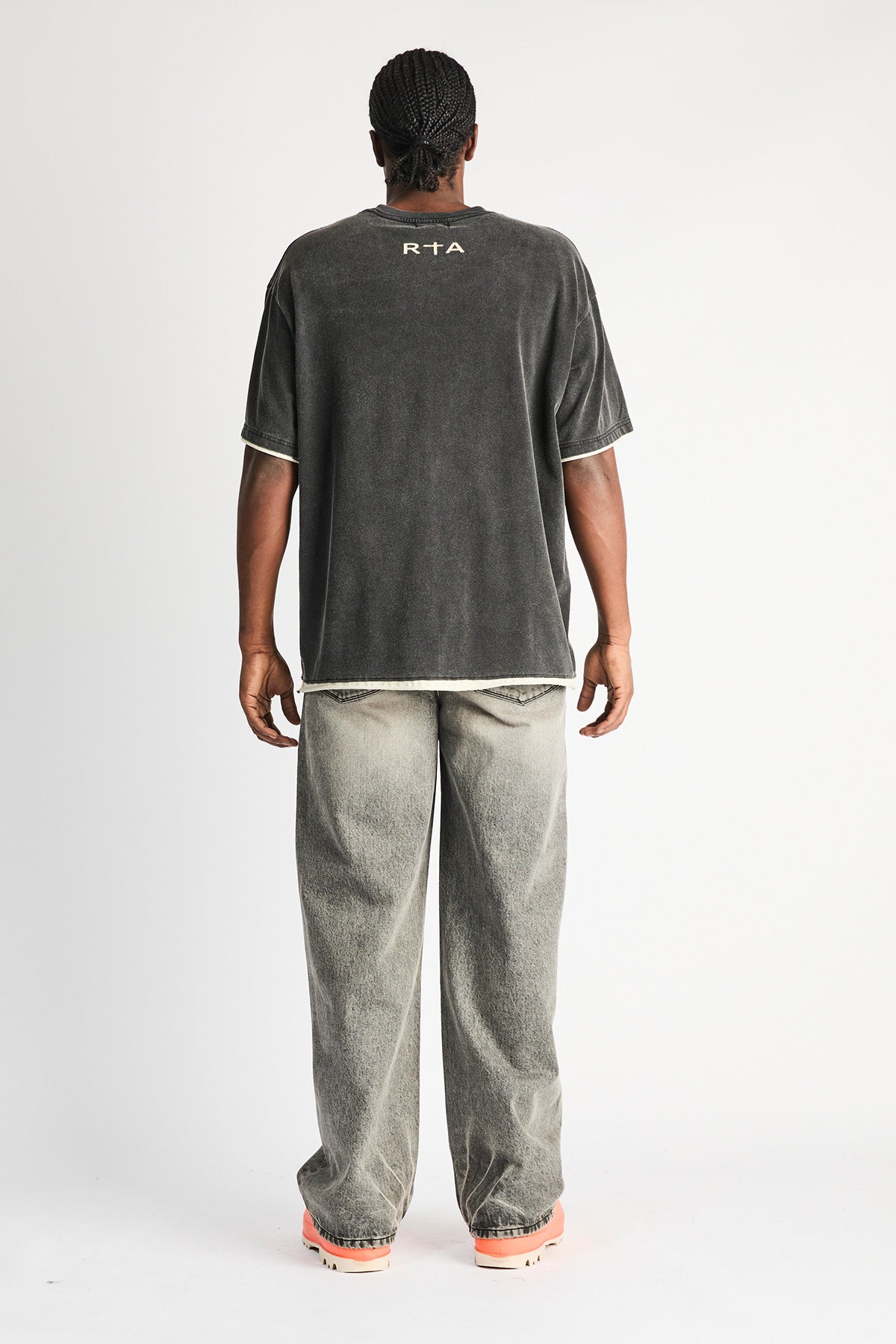 FRANCO WIDE LEG JEAN | IRON HAZE CROSS TRIAD