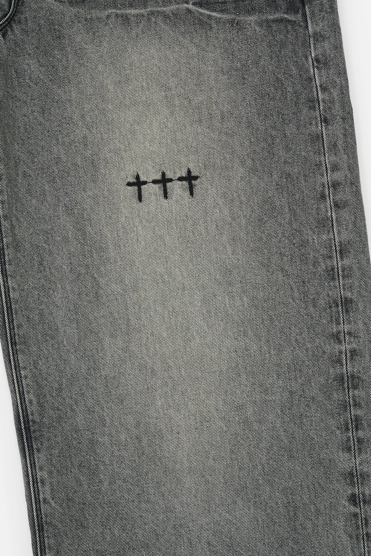 FRANCO WIDE LEG JEAN | IRON HAZE CROSS TRIAD