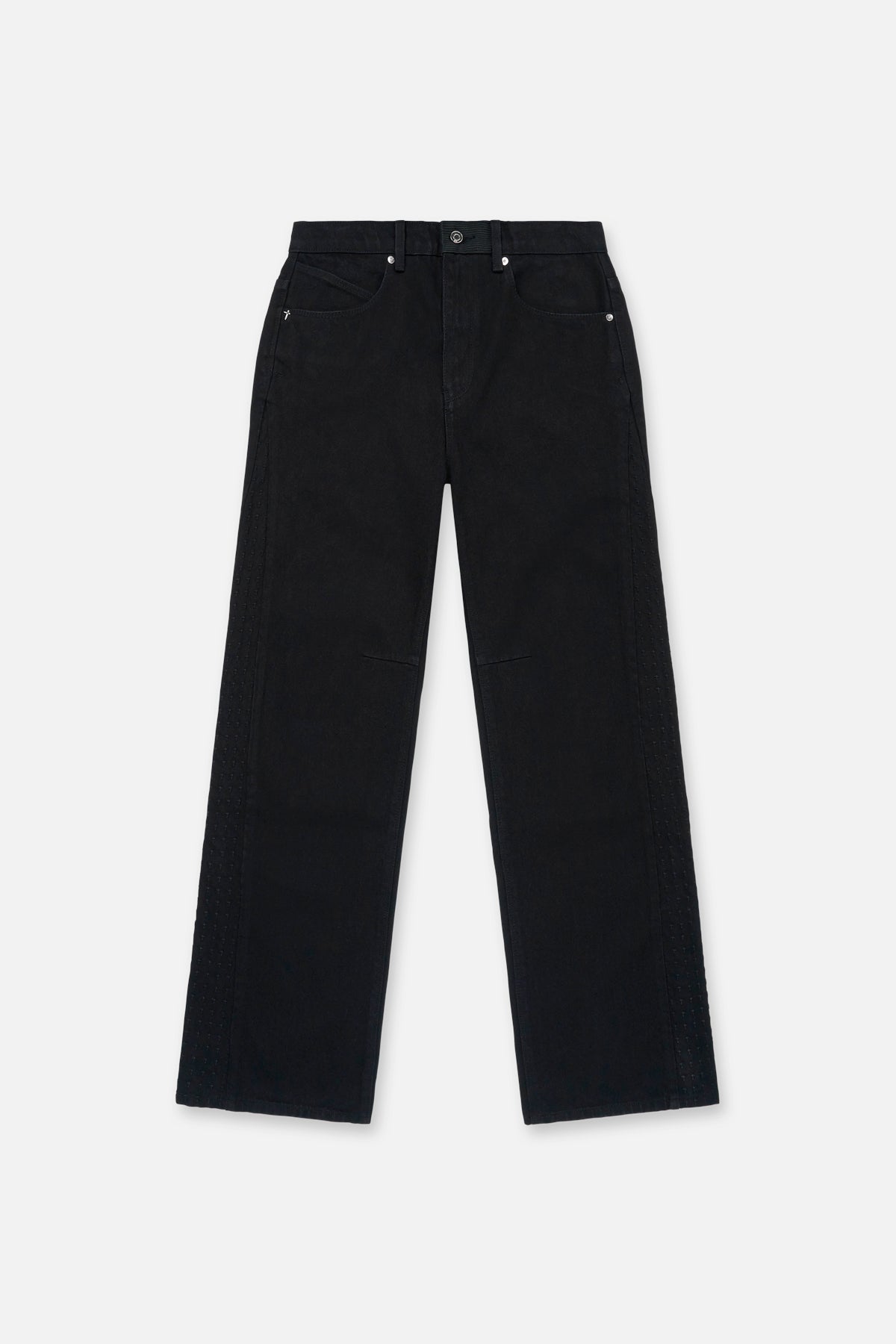 ZED STRAIGHT LEG JEAN | BLACK 3D CROSS
