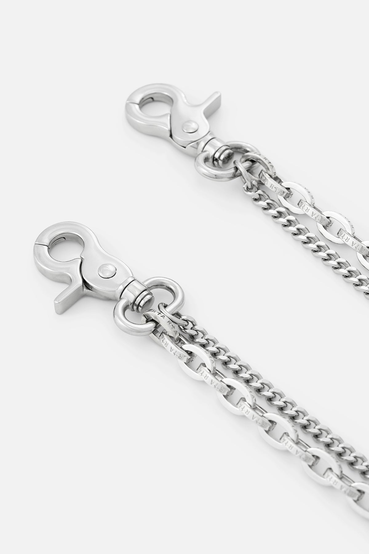 EREN DOUBLE CUBAN PANT CHAIN | SILVER RTA