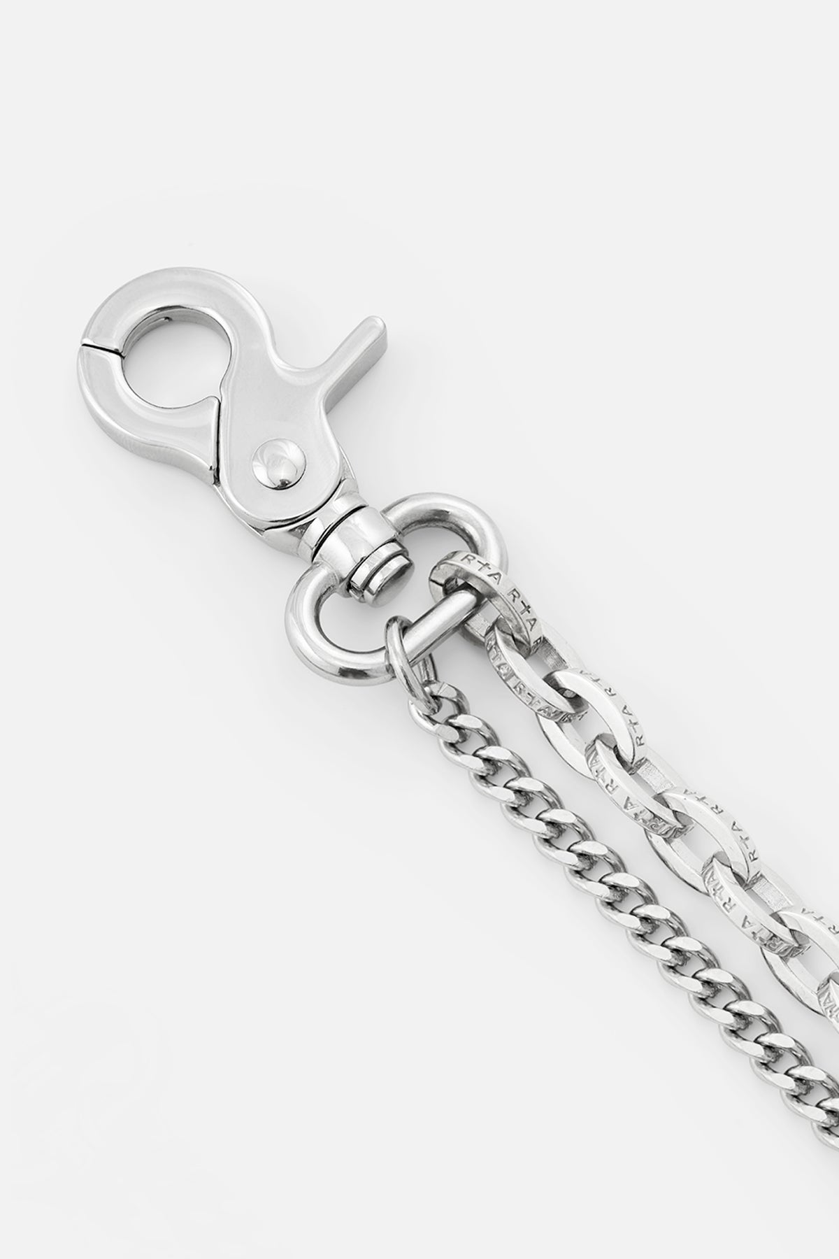 EREN DOUBLE CUBAN PANT CHAIN | SILVER RTA