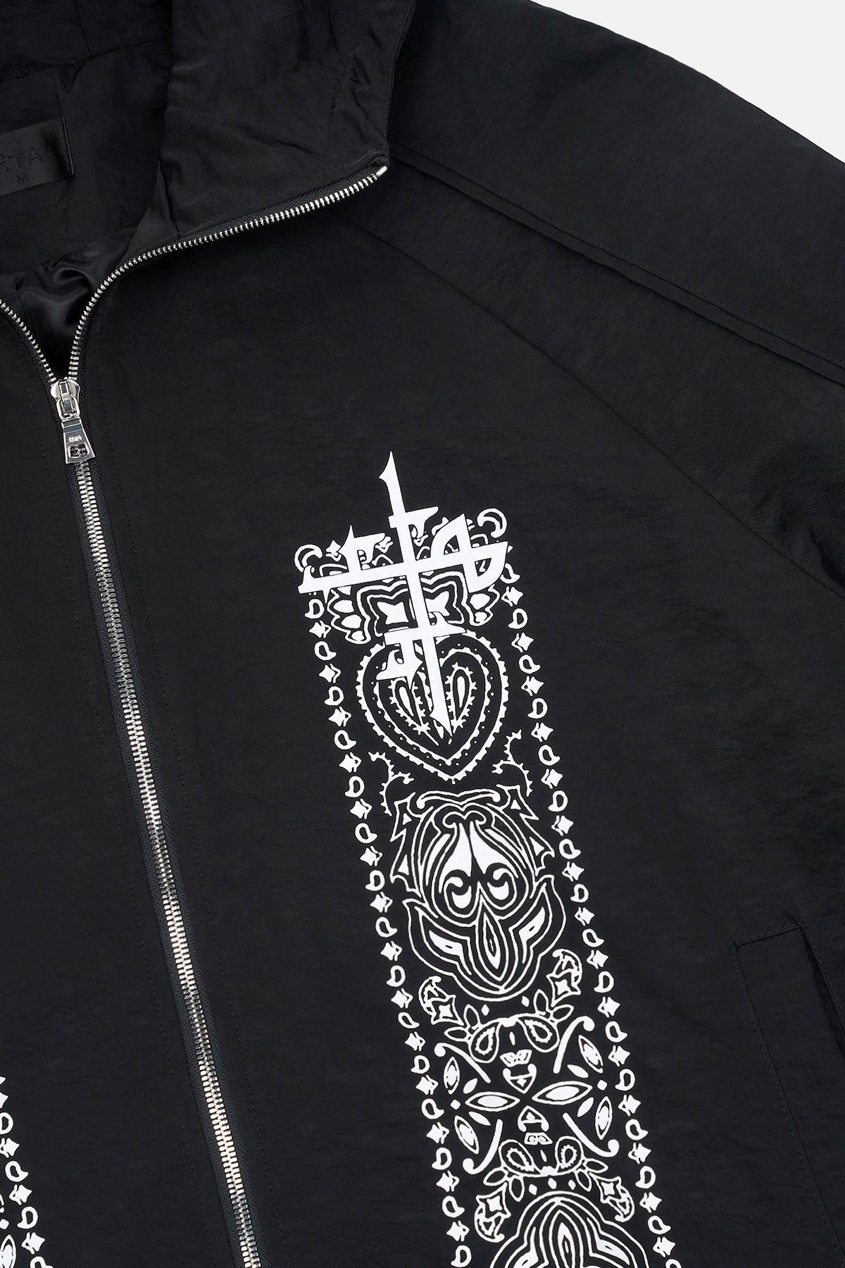 ZAYDEN WINDBREAKER JACKET | BLACK PAISLEY