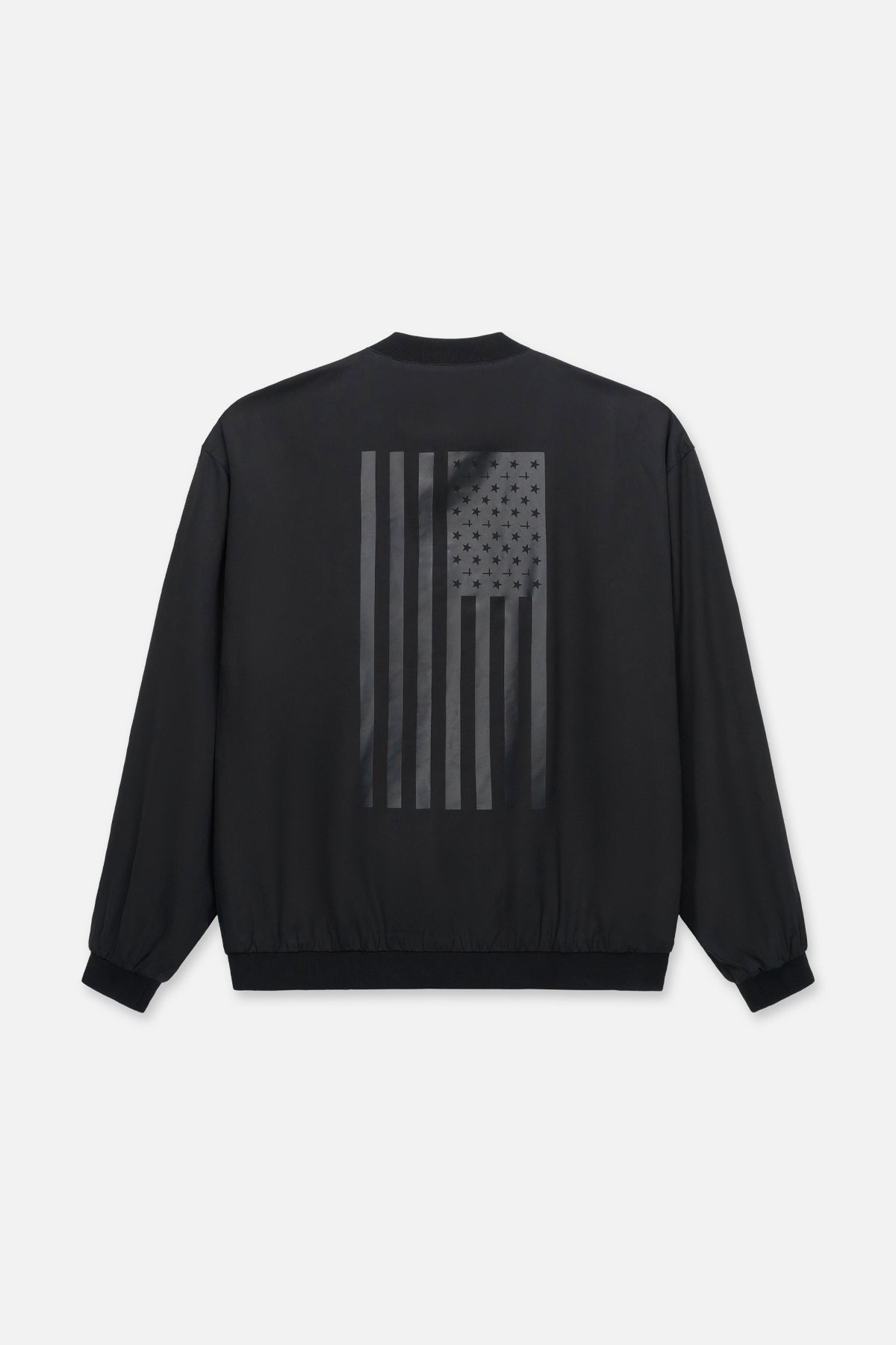 LEONARD BOMBER JACKET | BLACK AMERICAN FLAG