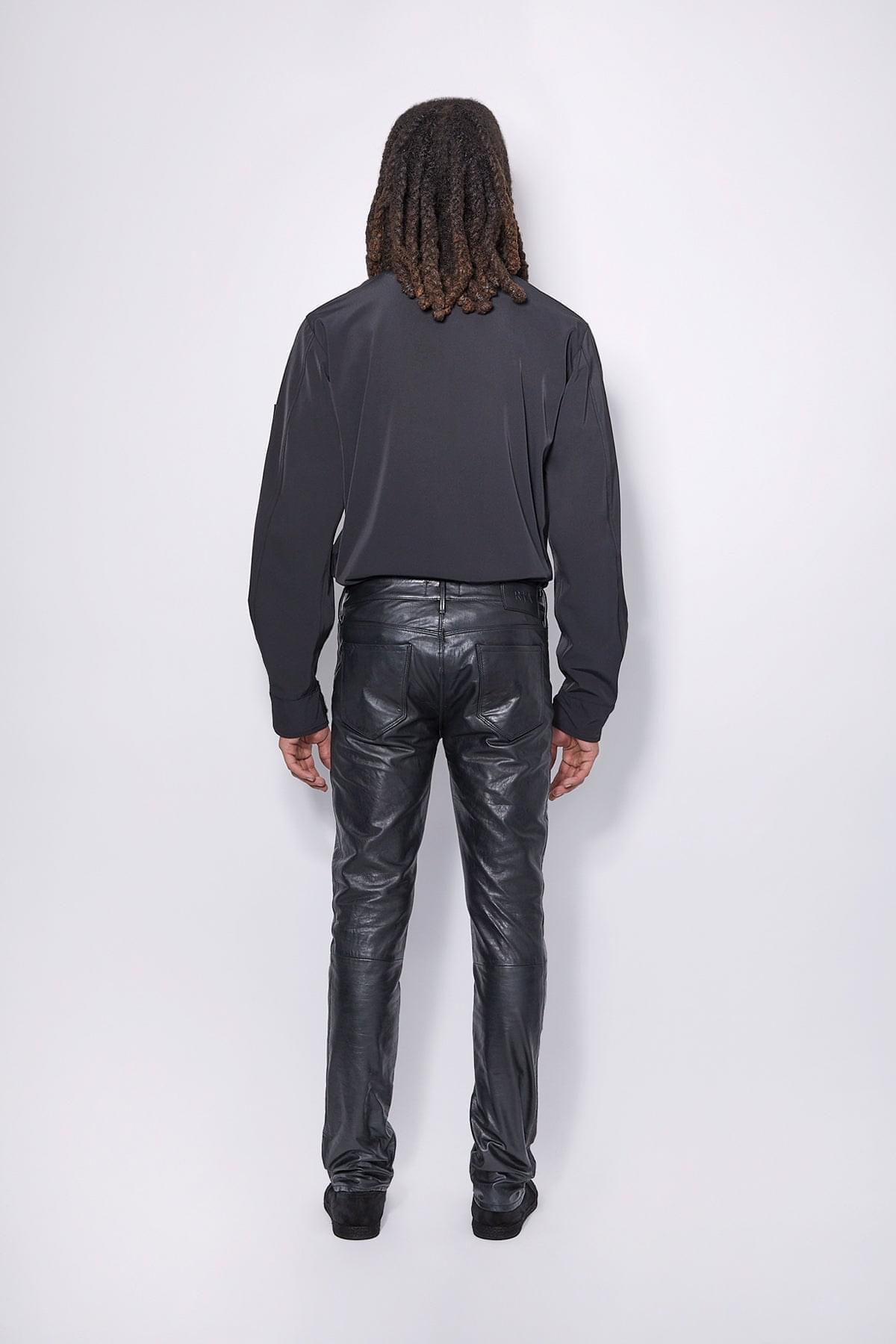 AKIO LEATHER PANT | BLACK