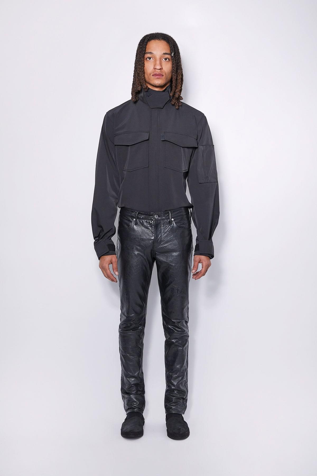 AKIO LEATHER PANT | BLACK