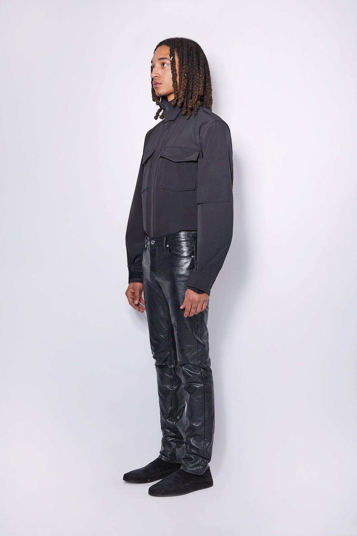 AKIO LEATHER PANT | BLACK