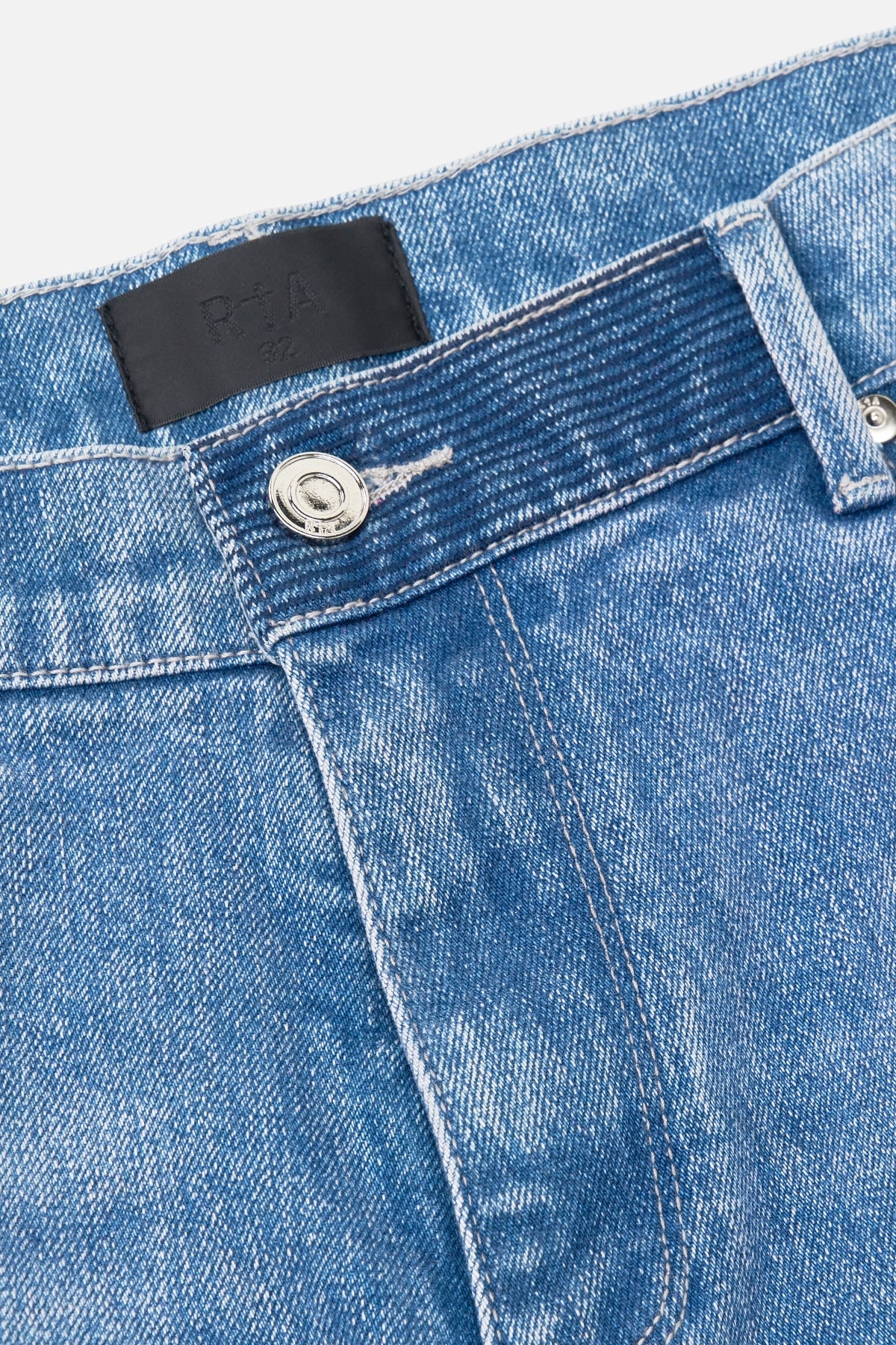 BRYANT STUDDED SKINNY JEAN | RIPPED MEDIUM BLUE CROSS