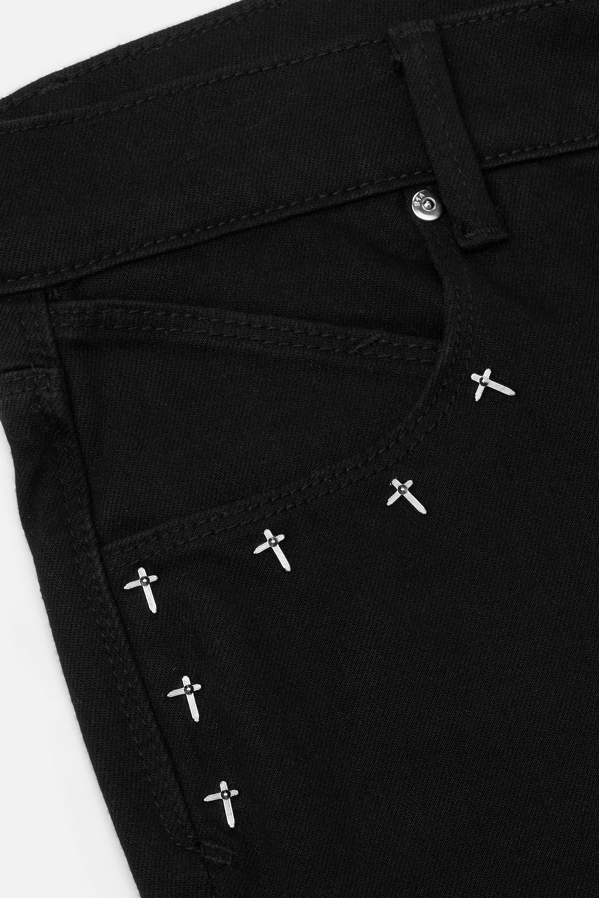 BRYANT SKINNY JEAN | STUDDED BLACK CROSS