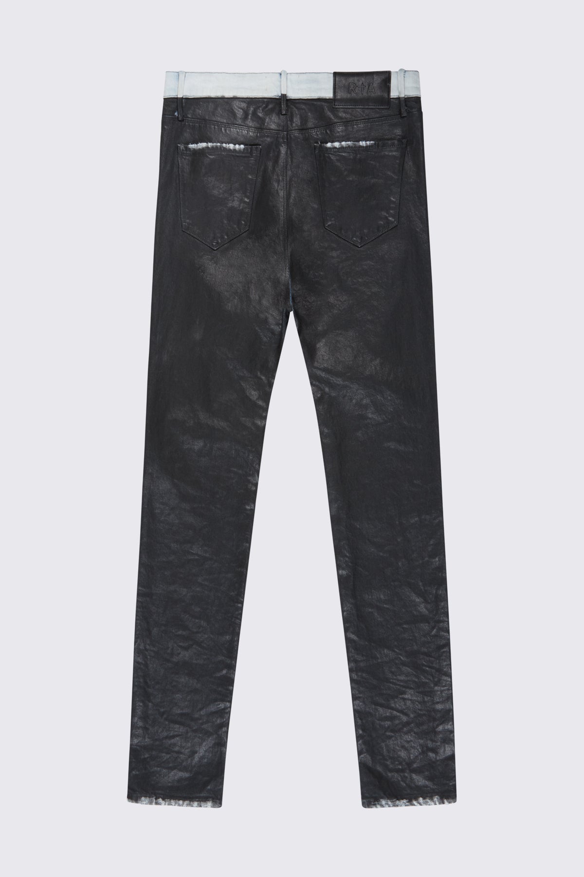 BRYANT RIPPED SKINNY JEAN | BLACK WAX COATED
