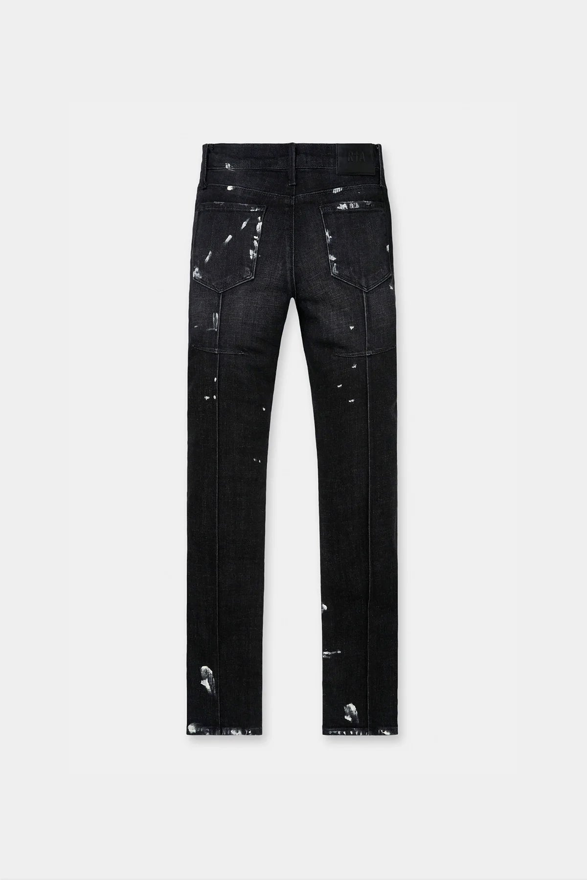 CLAYTON RIPPED JEAN | DISTRESSED CHARCOAL PAINT SPLATTER