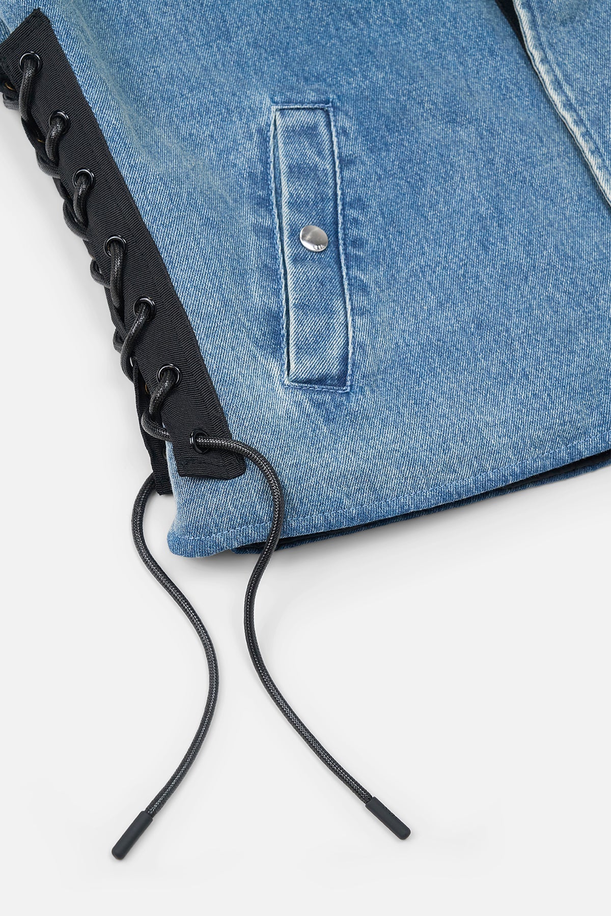 CESAR DENIM VEST | GRAFFITI BLUE