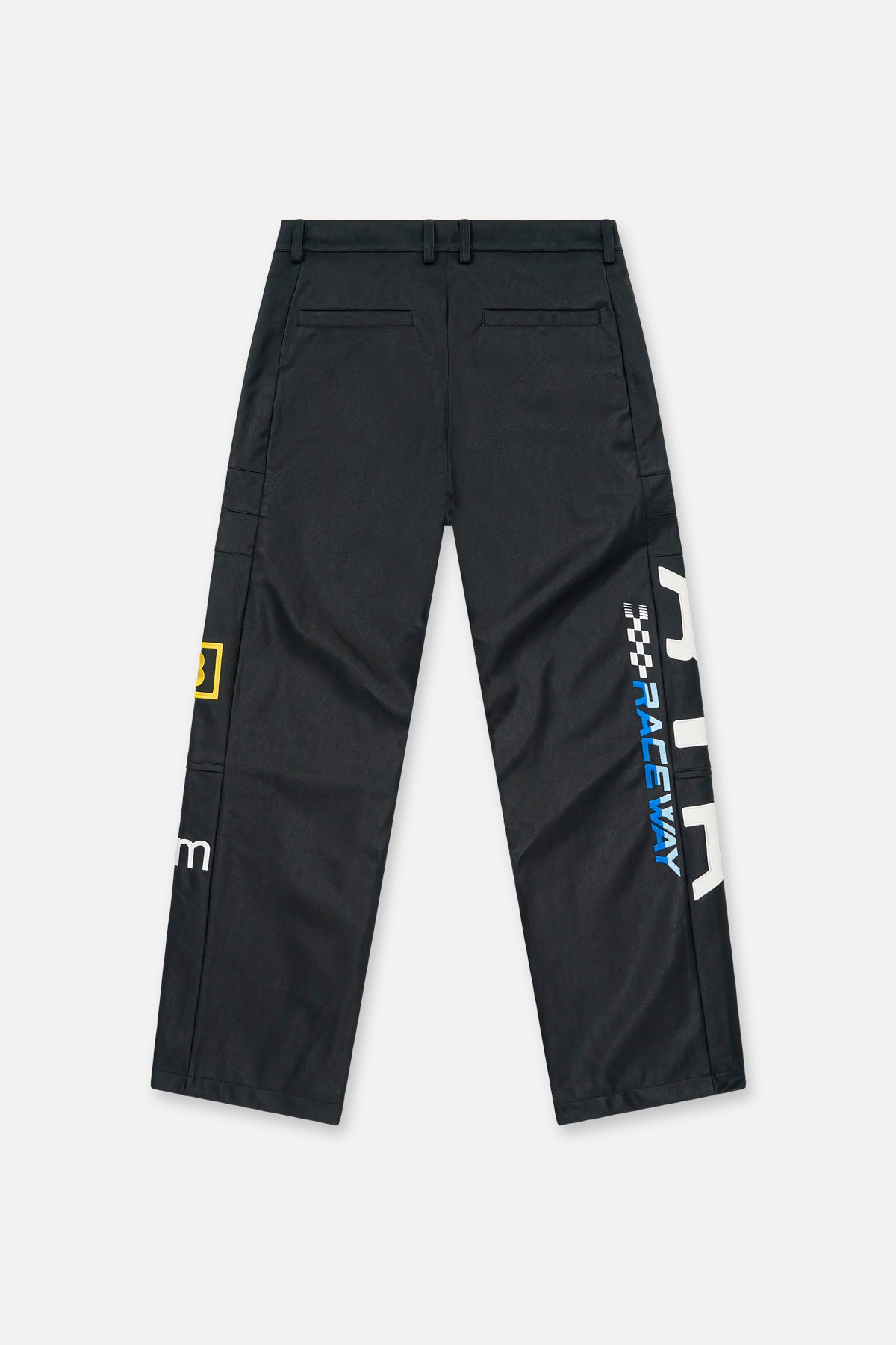 KIAN FAUX LEATHER MOTO PANT | BLACK MOTORSPORTS
