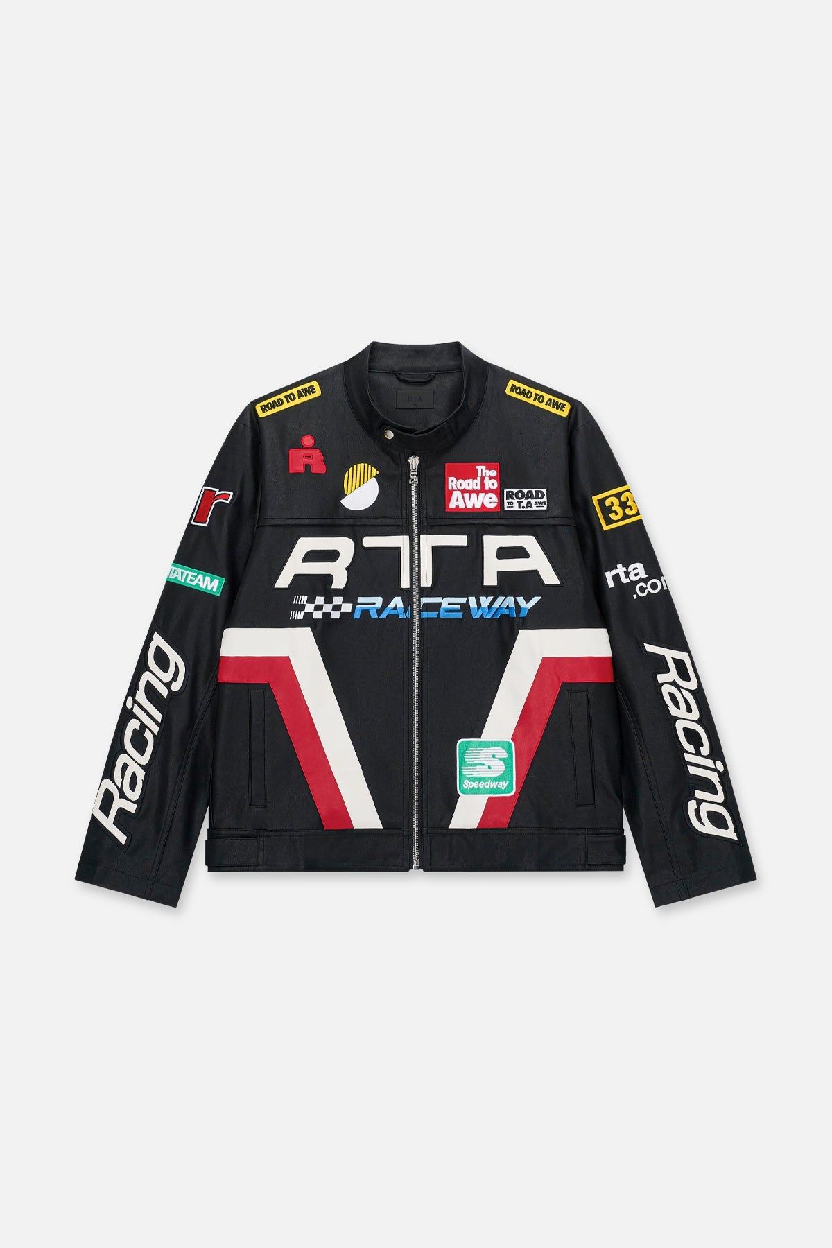 KALIX FAUX LEATHER MOTO JACKET | BLACK MOTORSPORTS