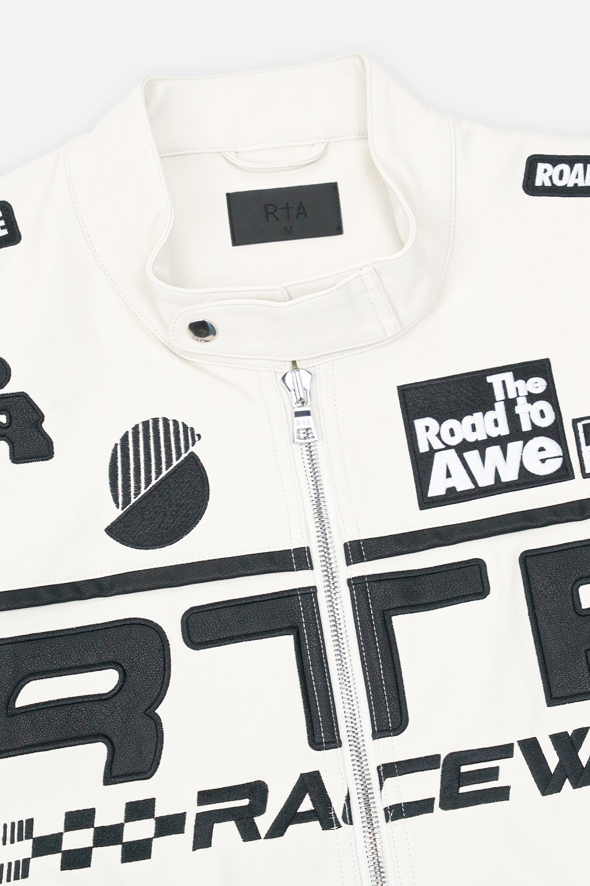 KALIX FAUX LEATHER MOTO JACKET | WHITE MOTORSPORTS