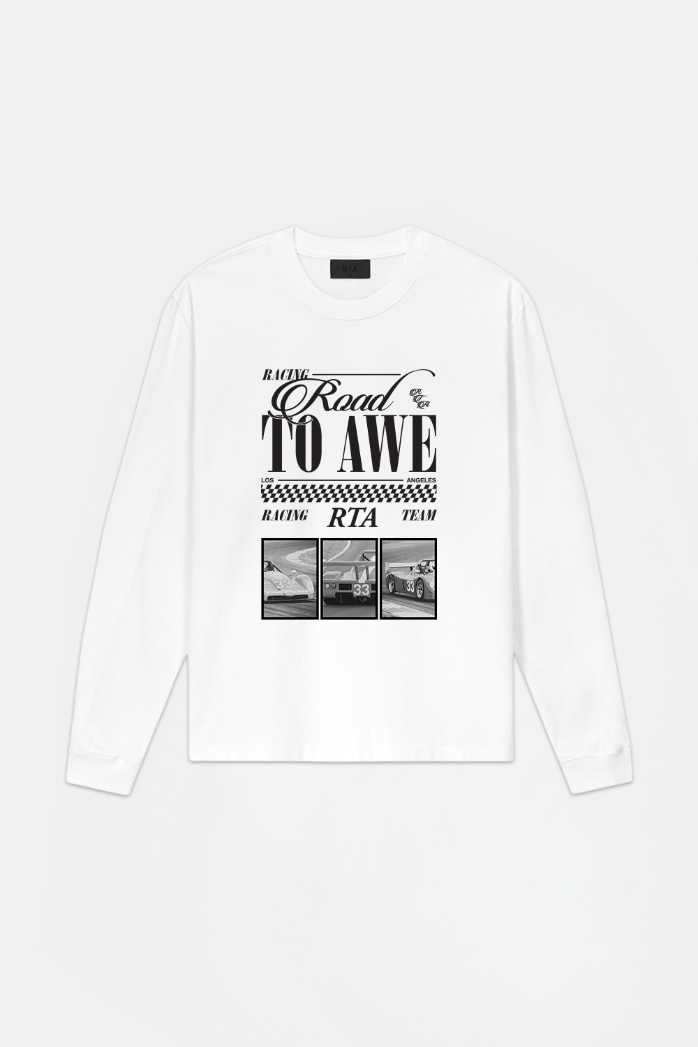 LAWRENCE LONG SLEEVE TEE | WHITE RTA CIRCUIT CAR