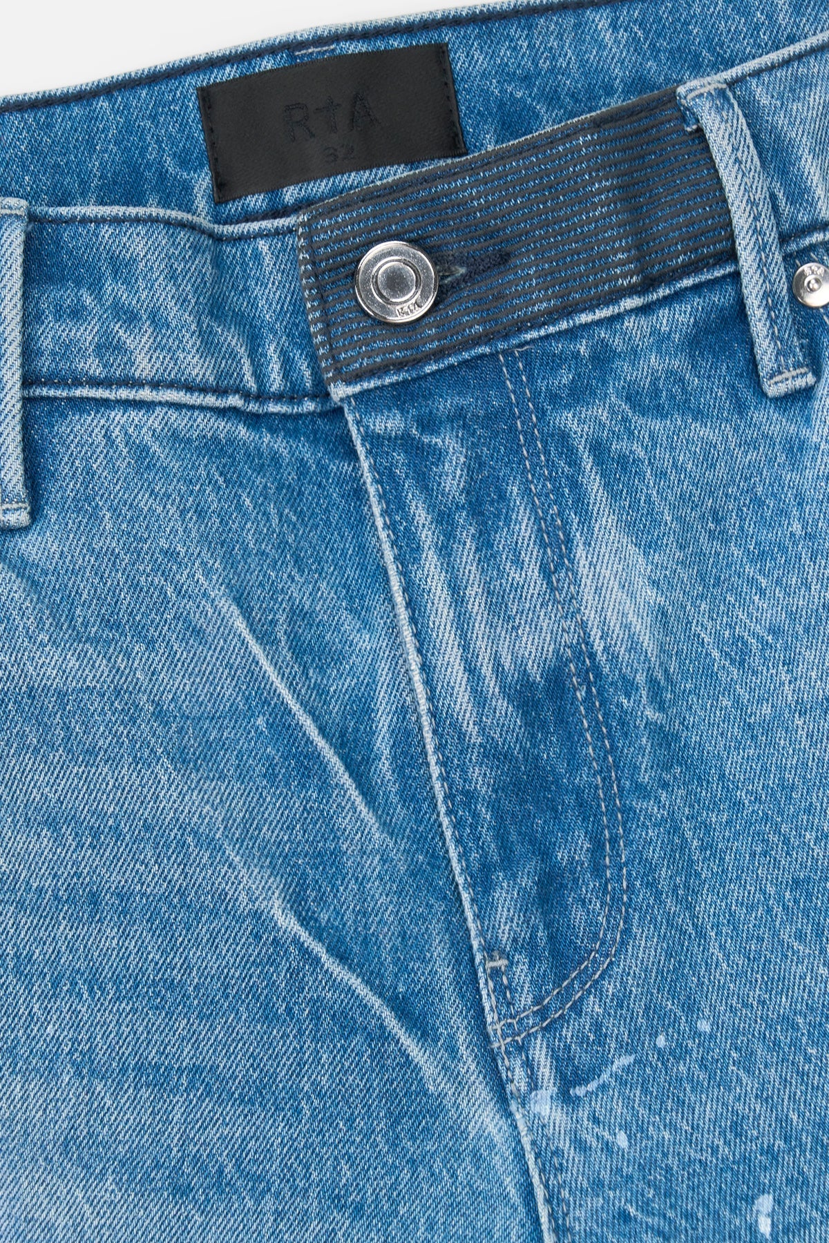CLAYTON SKINNY JEAN | MEDIUM BLUE PAINTED