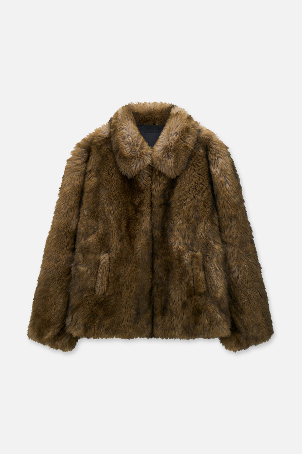 THIAGO FAUX FUR JACKET | BUFFALO BROWN