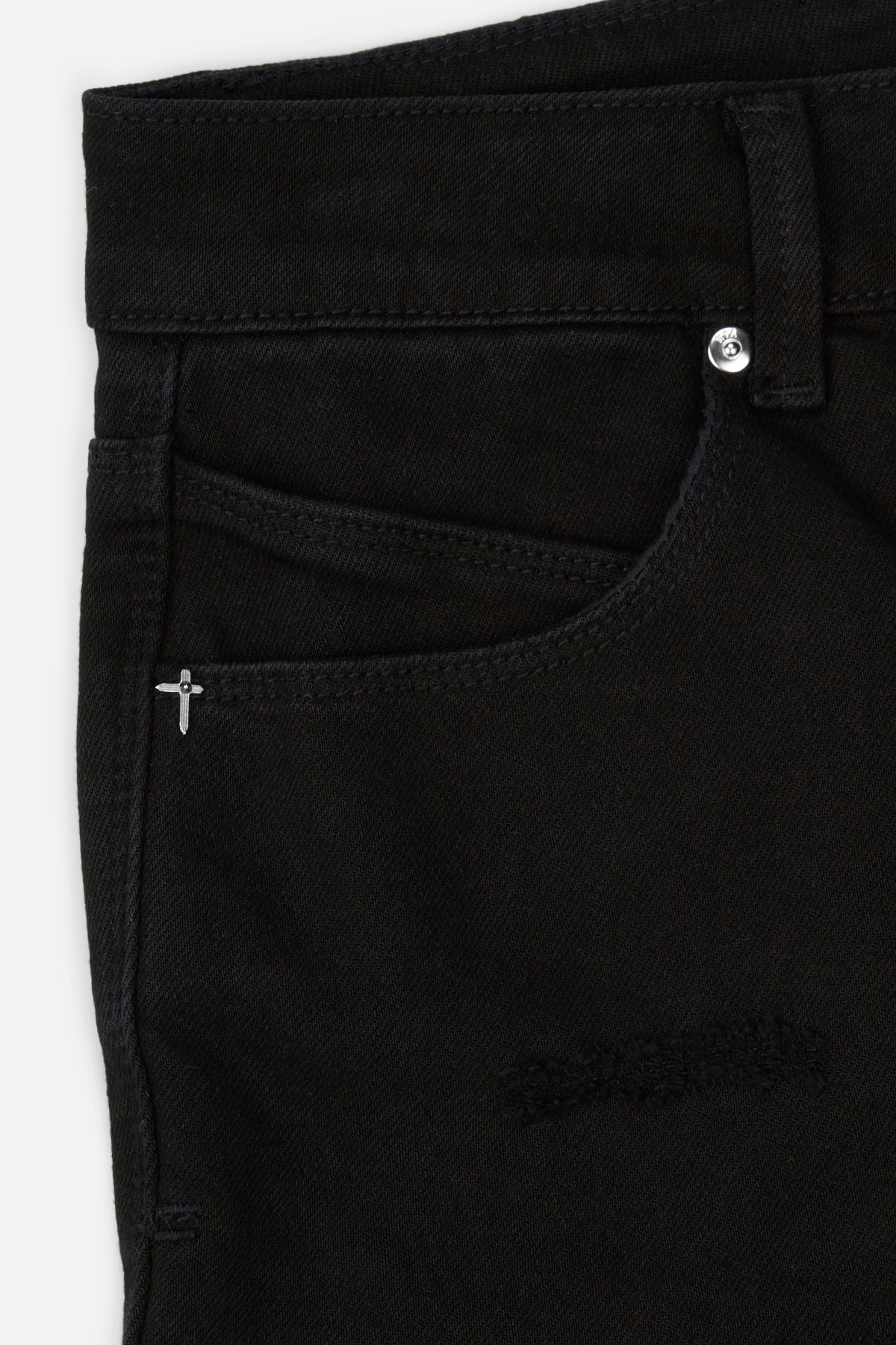 OLIVIER SKINNY JEAN | BLACK SCRATCHED