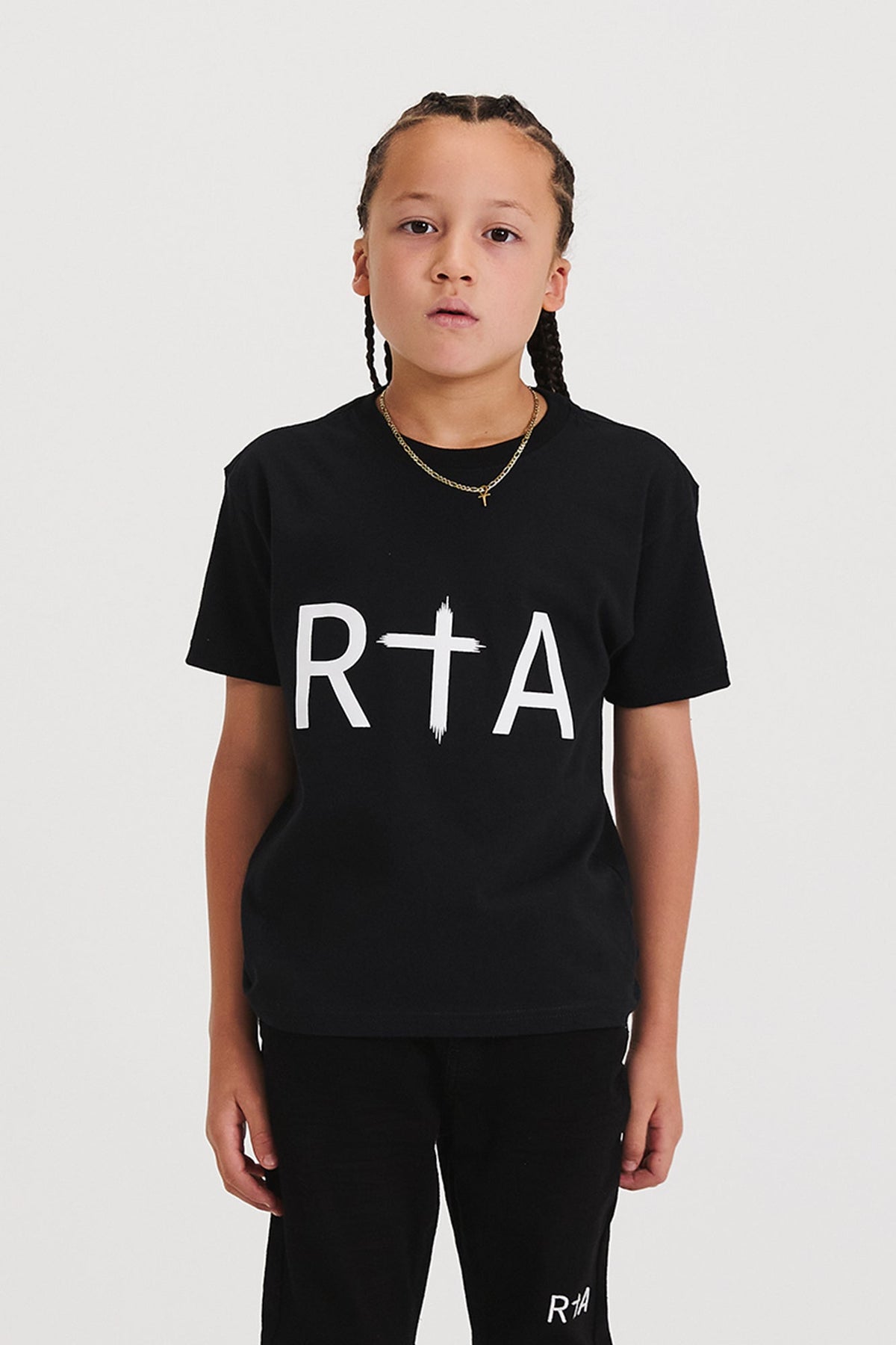 KIDS EDSON SHORT SLEEVE TEE | BLACK RTA