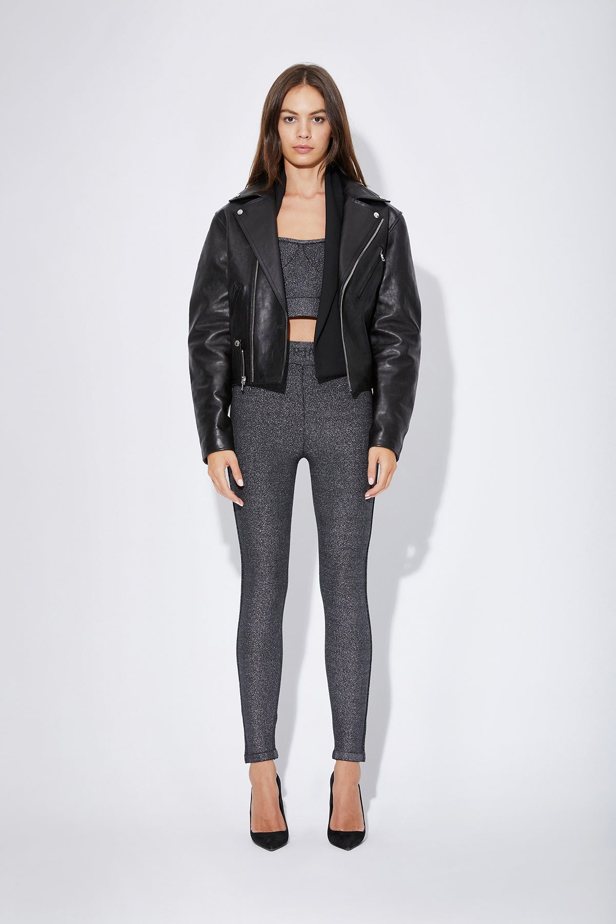SIBILLE LEGGING | BLACK LUREX