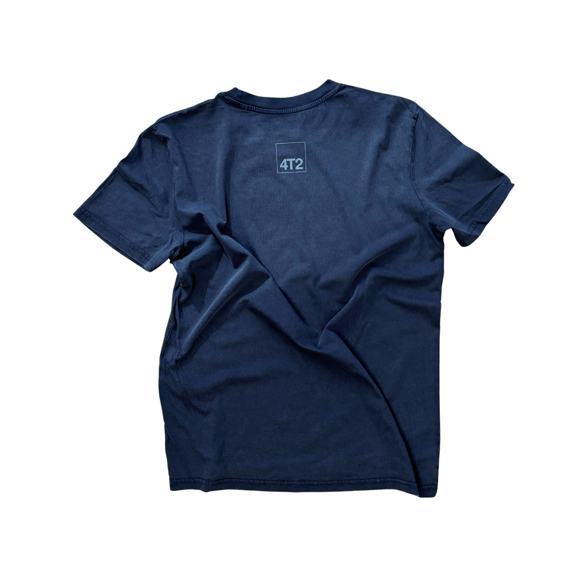 tee, running is boring, vintage black.